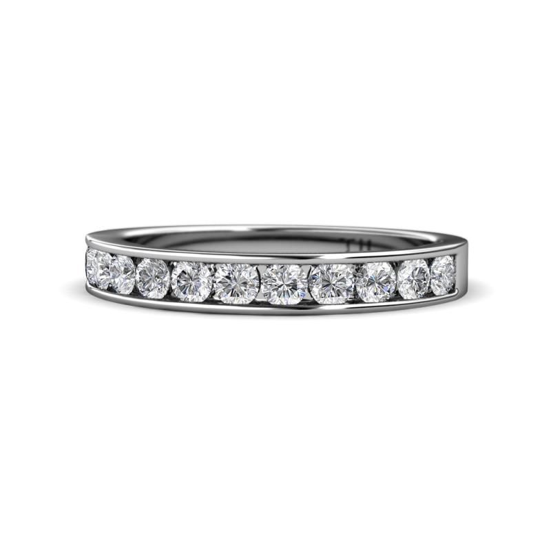 Kathiryn 3.00 mm Forever One Moissanite 11 Stone Wedding Band 