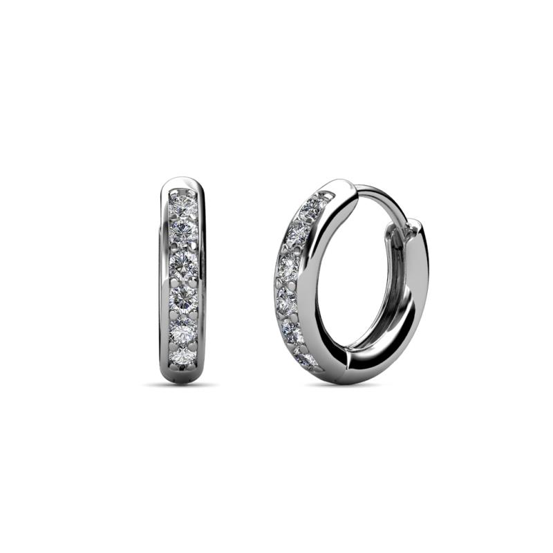 Cianna Petite Natural Diamonds Hoop Earrings 