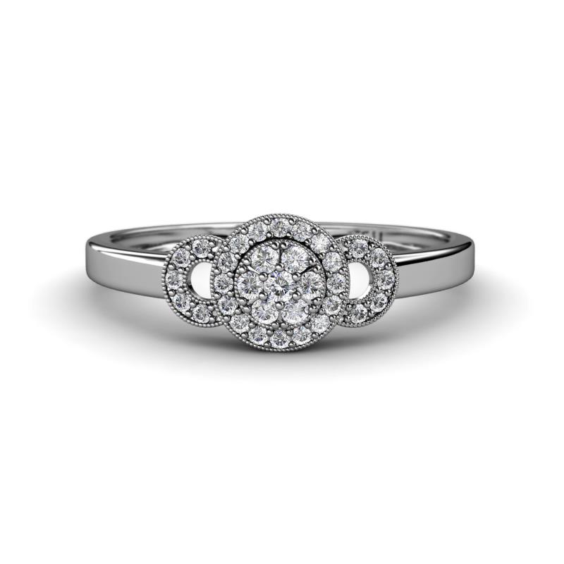 Elora Prima Round Diamond Cluster Ring 