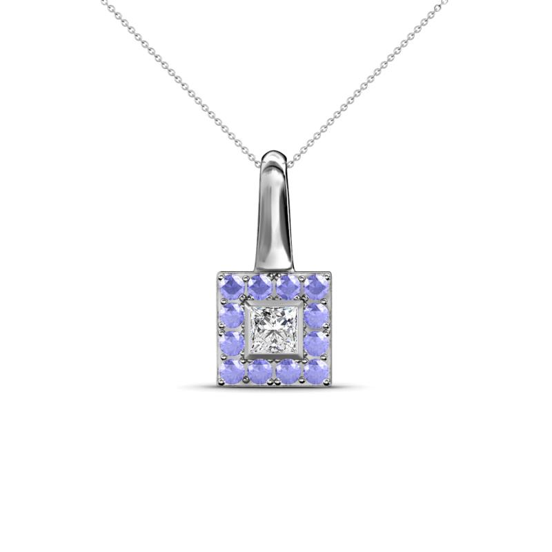 Angela Tanzanite and Diamond Pendant 