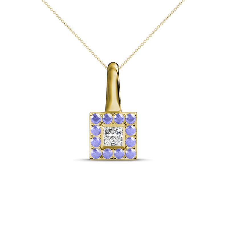 Angela Tanzanite and Diamond Pendant 