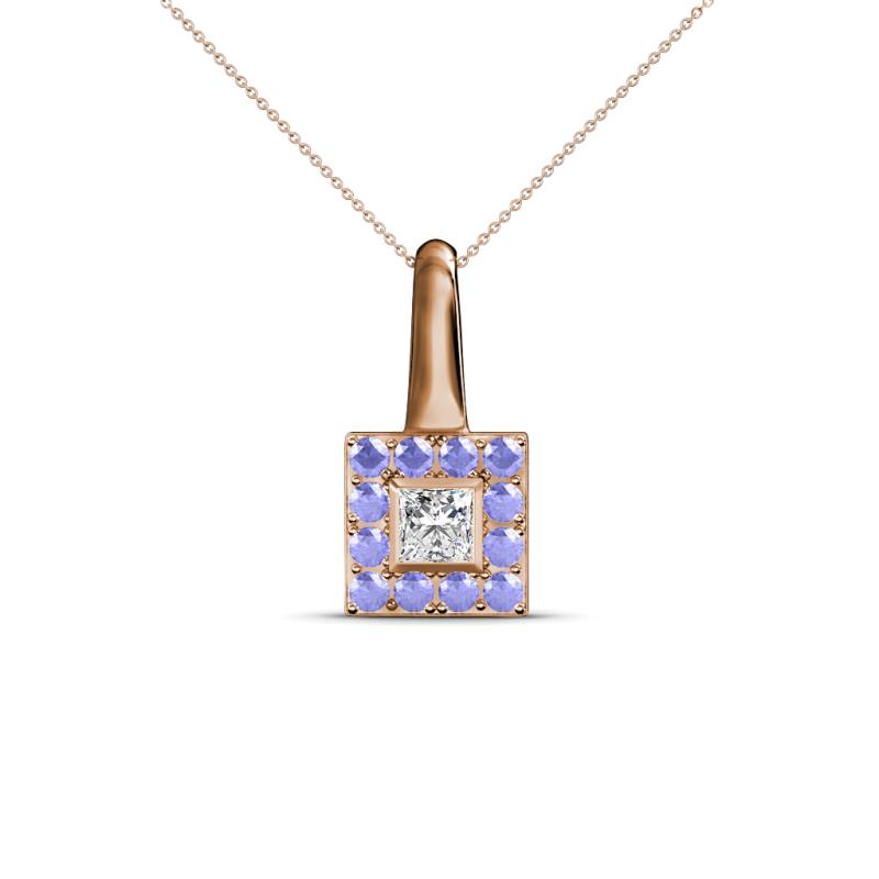 Angela Tanzanite and Diamond Pendant 