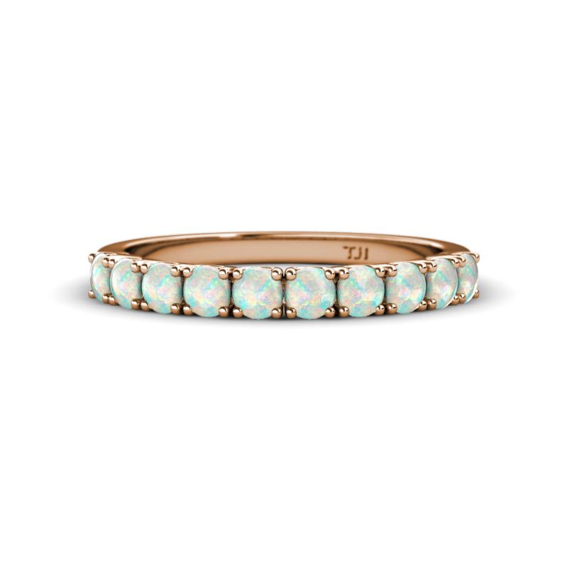 Emlynn 3.00 mm Opal 10 Stone Wedding Band 