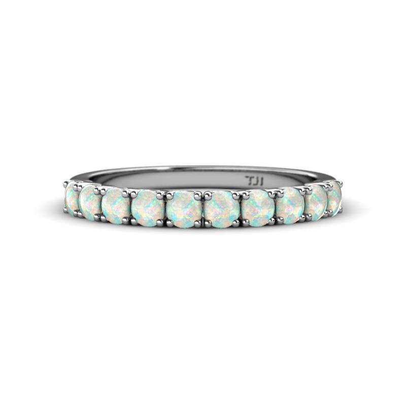Emlynn 3.00 mm Opal 10 Stone Wedding Band 