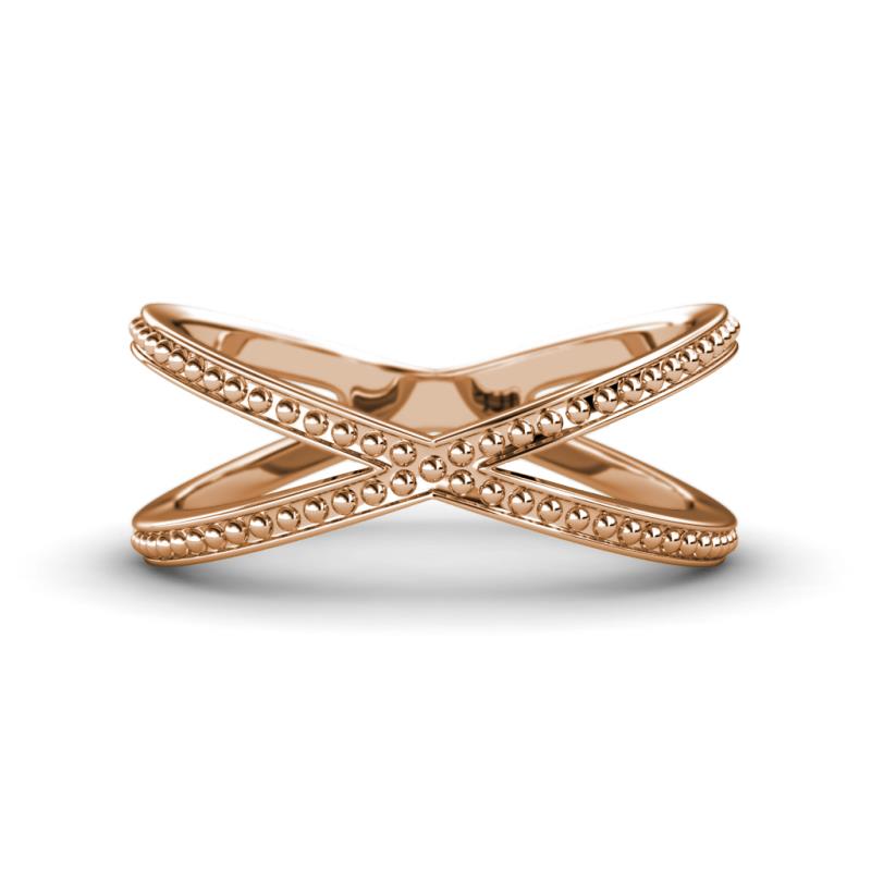 Faina Bold Criss Cross Beaded Ring 
