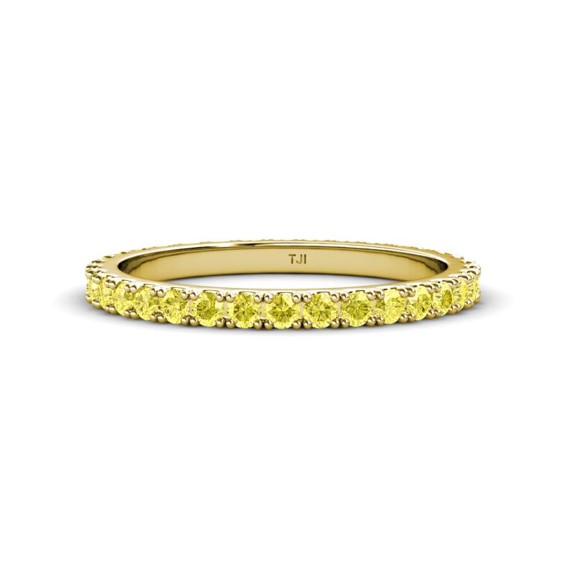 Lara 2.40 mm Yellow Sapphire Eternity Band 