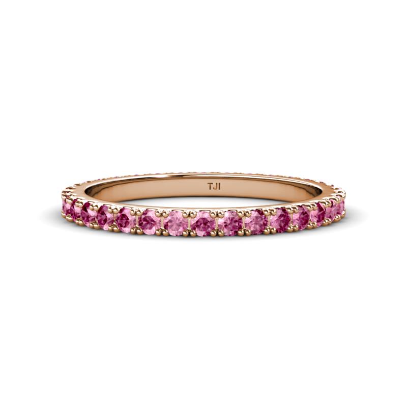 Lara 2.40 mm Pink Tourmaline Eternity Band 