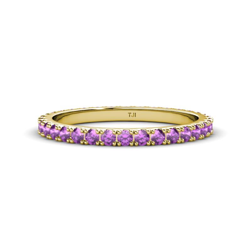 Lara 2.40 mm Amethyst Eternity Band 