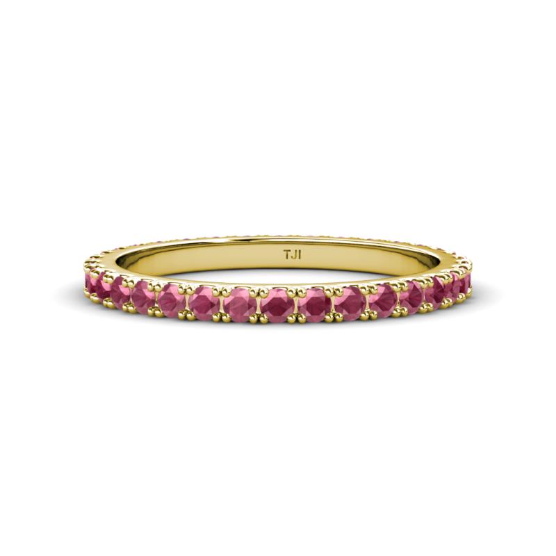 Lara 2.40 mm Rhodolite Garnet Eternity Band 