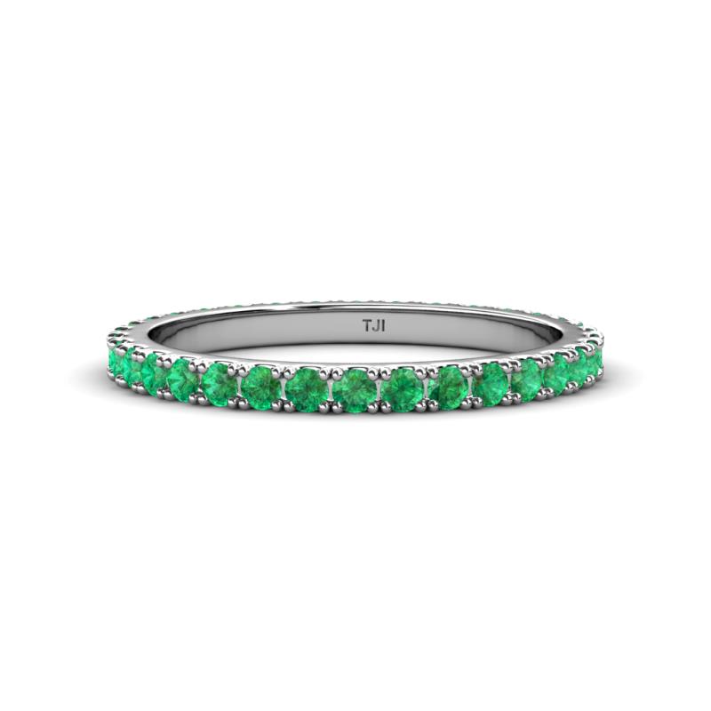 Lara 2.40 mm Emerald Eternity Band 