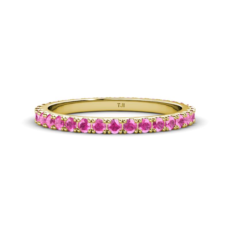 Lara 2.40 mm Pink Sapphire Eternity Band 