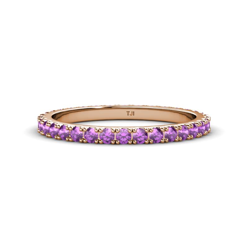 Lara 2.40 mm Amethyst Eternity Band 