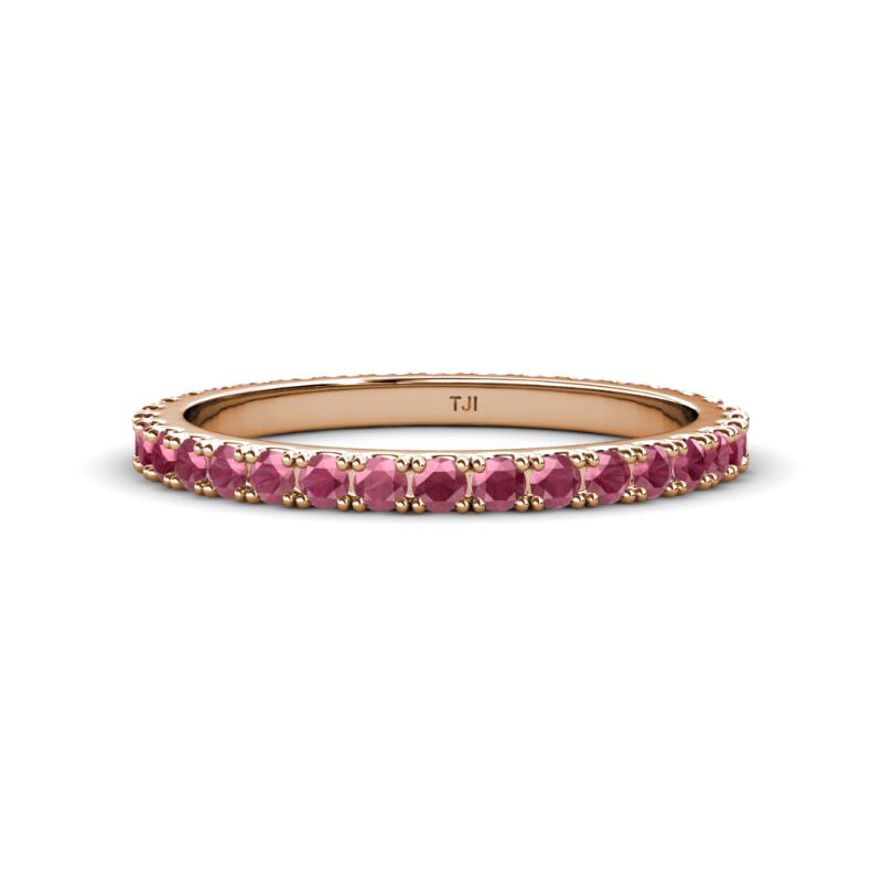 Lara 2.40 mm Rhodolite Garnet Eternity Band 