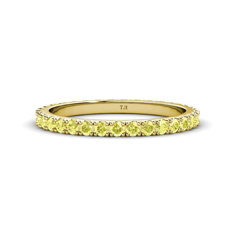 Lara 2.40 mm Yellow Diamond Eternity Band 