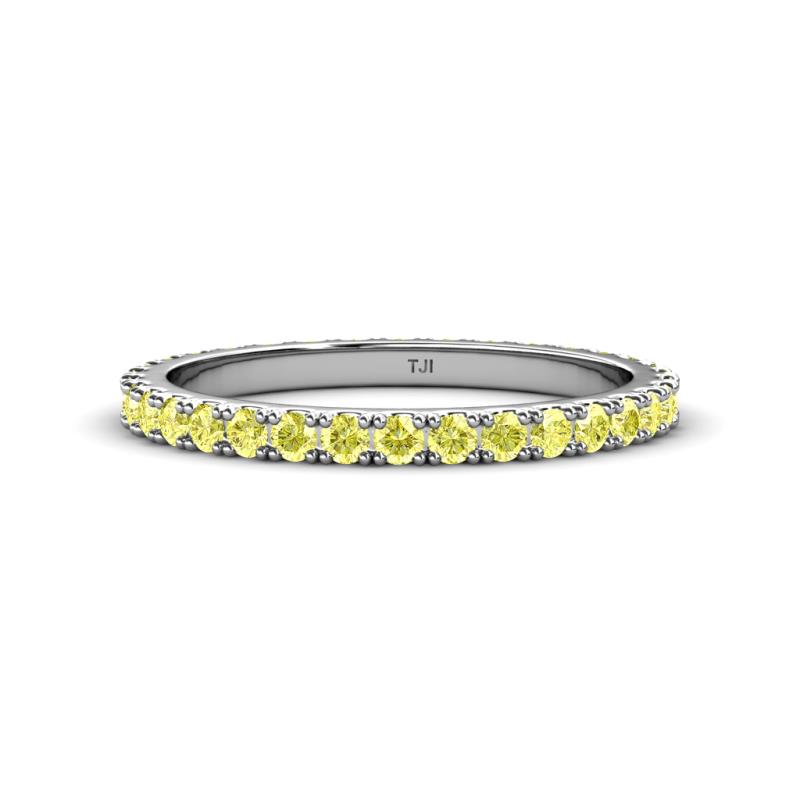 Lara 2.40 mm Yellow Diamond Eternity Band 
