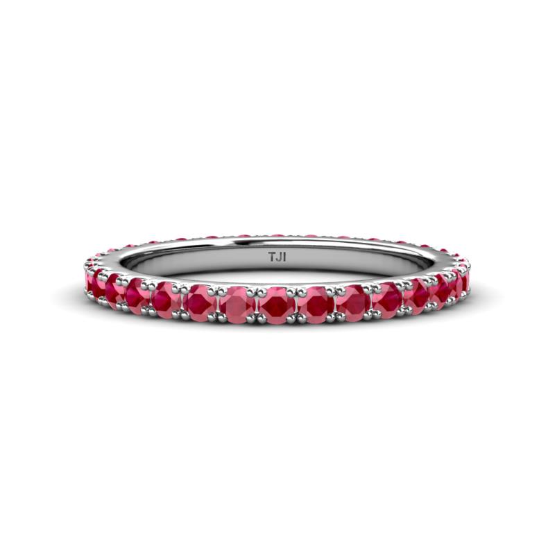 Lara 2.70 mm Ruby Eternity Band 