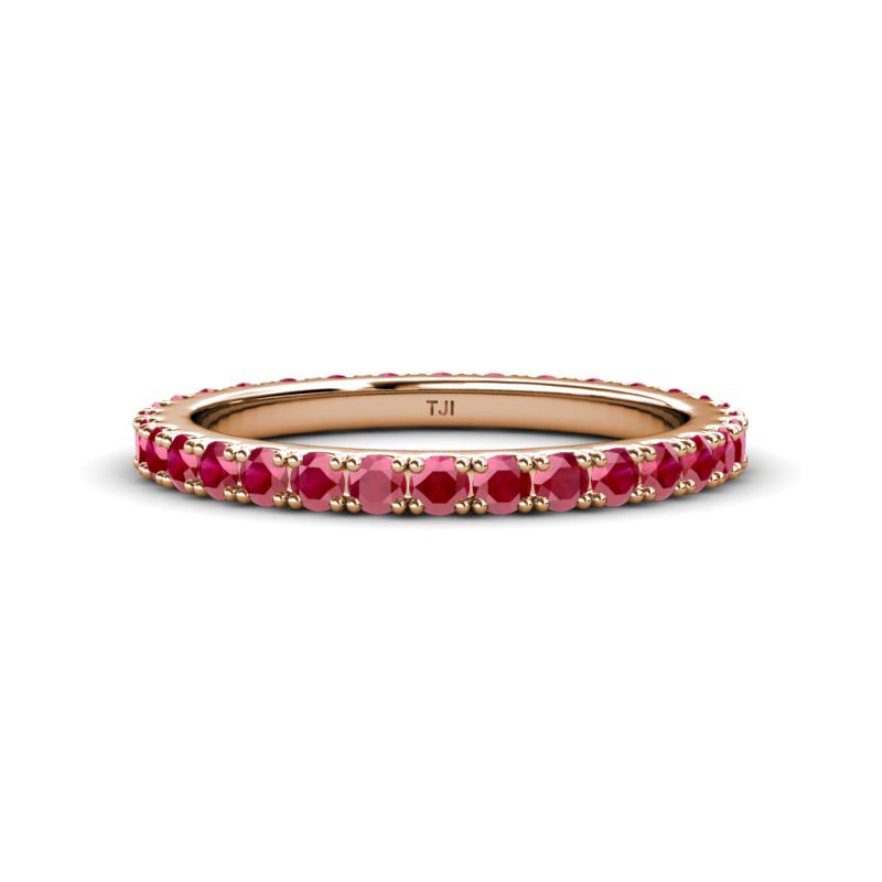Lara 2.70 mm Ruby Eternity Band 