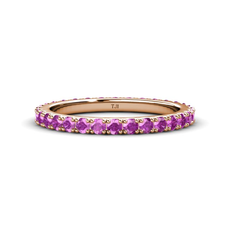Lara 2.70 mm Amethyst Eternity Band 