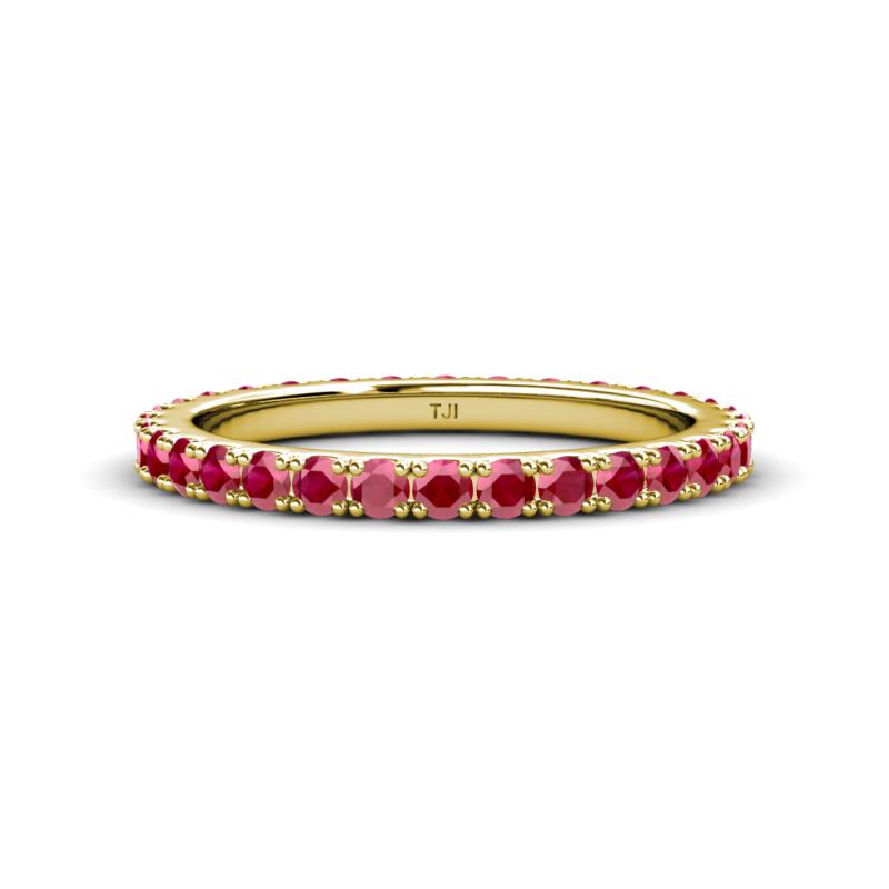 Lara 2.70 mm Ruby Eternity Band 