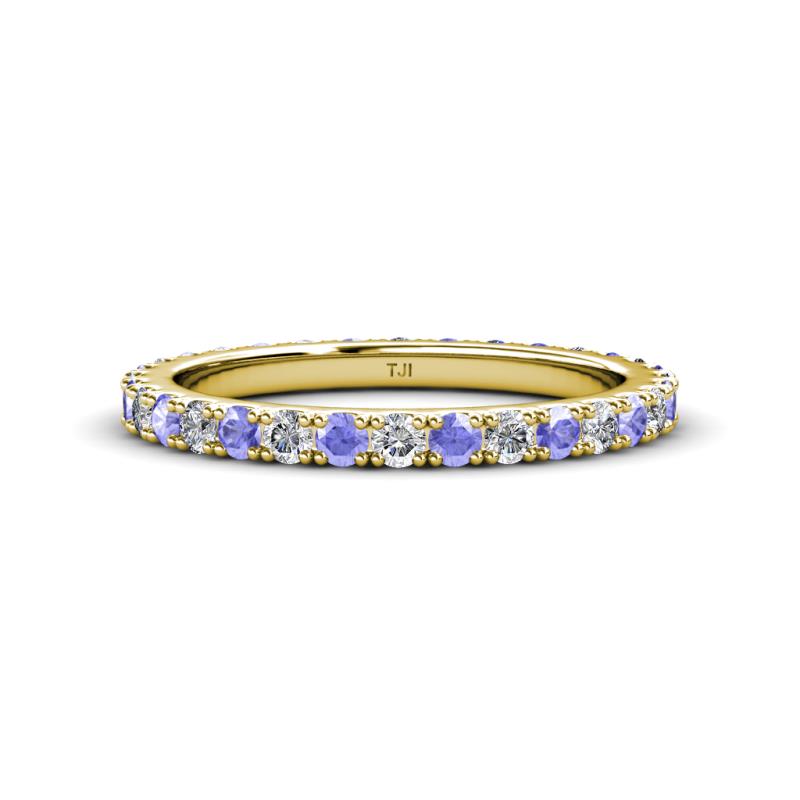 Lara 2.70 mm Tanzanite and Diamond Eternity Band 