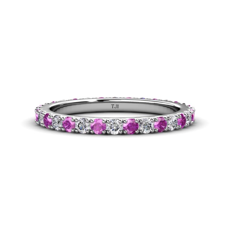 Lara 2.70 mm Amethyst and Diamond Eternity Band 