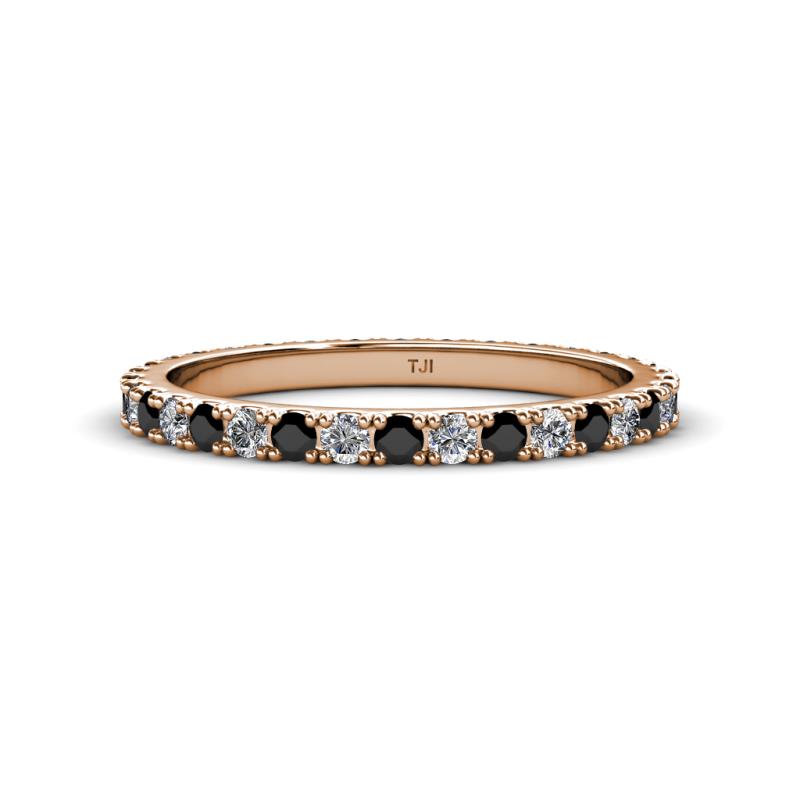 Lara 2.40 mm Black Diamond and Lab Grown Diamond Eternity Band 