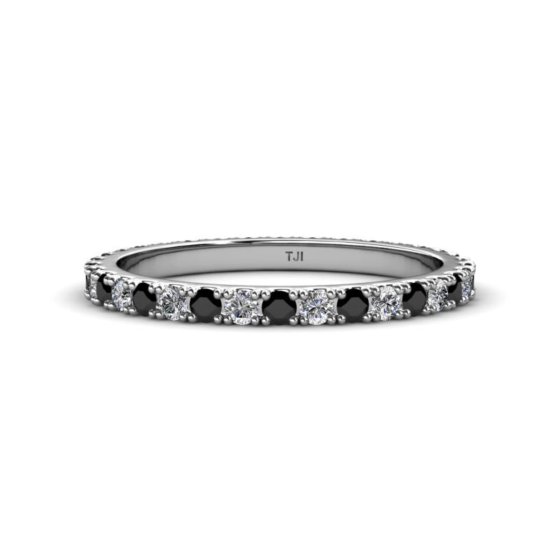 Lara 2.40 mm Black Diamond and Lab Grown Diamond Eternity Band 