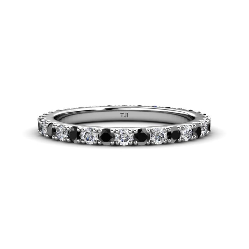 Lara 2.70 mm Black Diamond and Lab Grown Diamond Eternity Band 