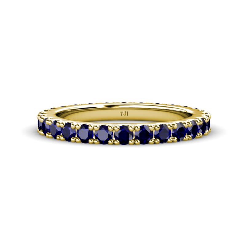 Lara 3.00 mm Blue Sapphire Eternity Band 