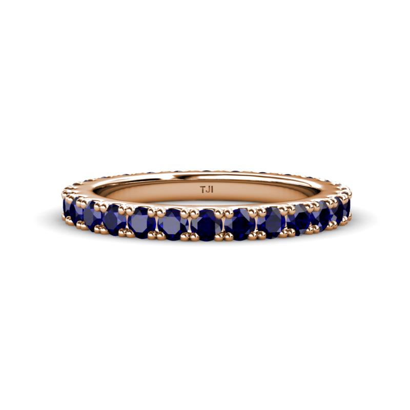 Lara 3.00 mm Blue Sapphire Eternity Band 