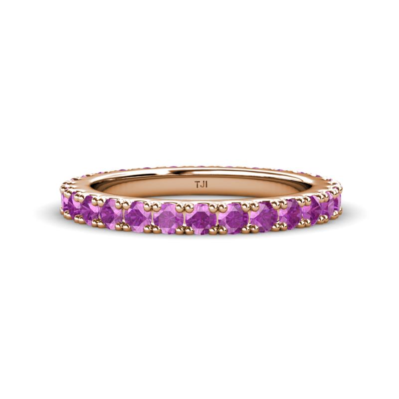 Lara 3.00 mm Amethyst Eternity Band 
