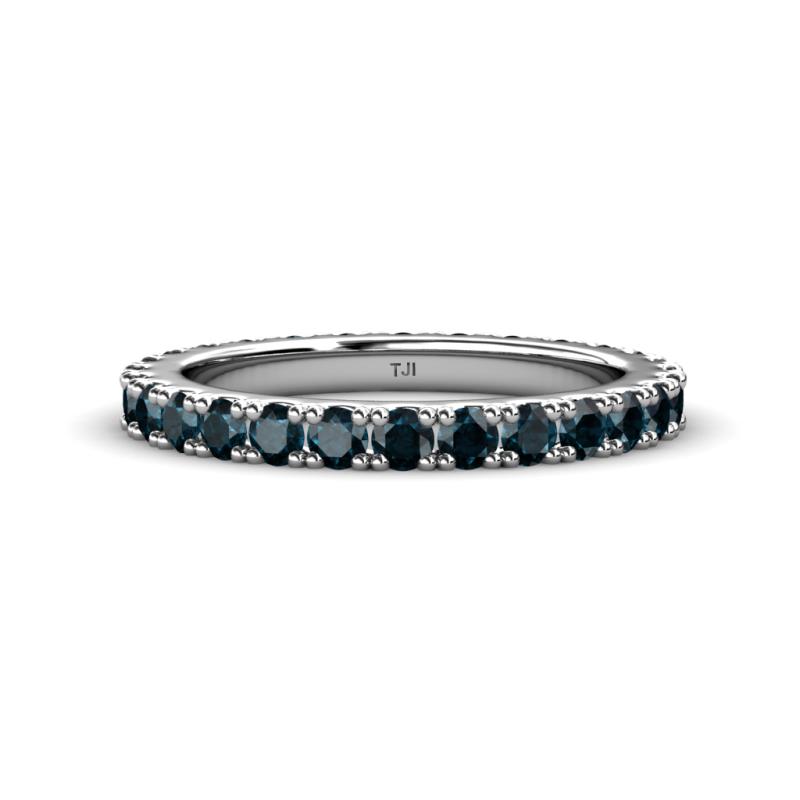 Lara 3.00 mm Blue Diamond Eternity Band 
