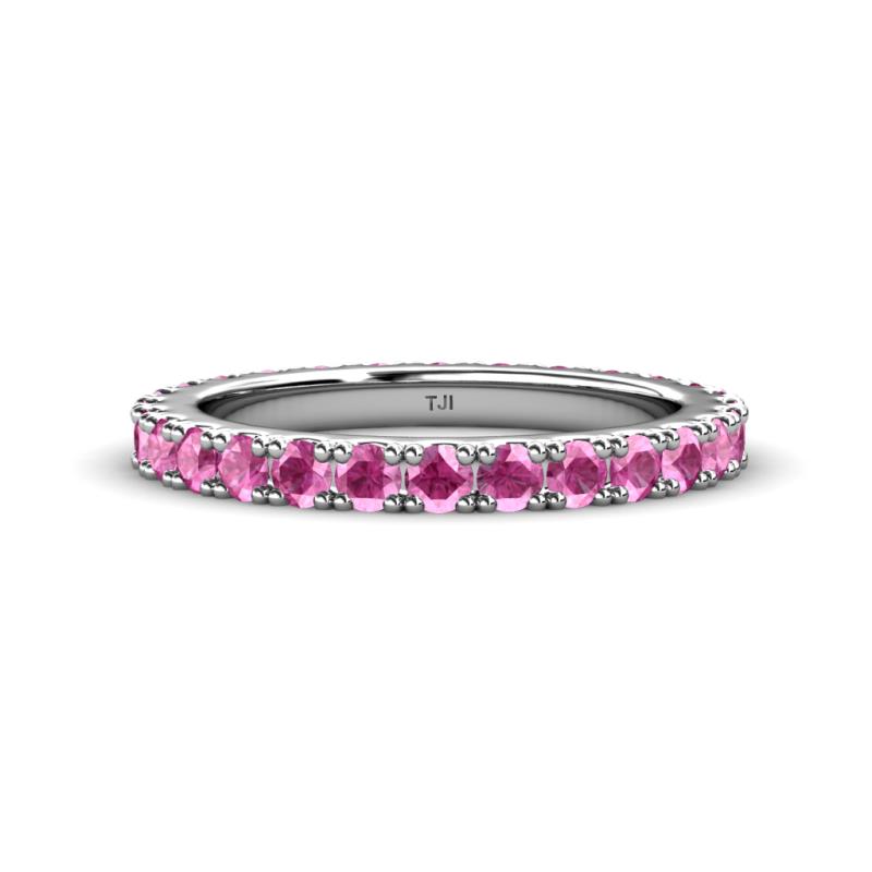Lara 3.00 mm Pink Sapphire Eternity Band 