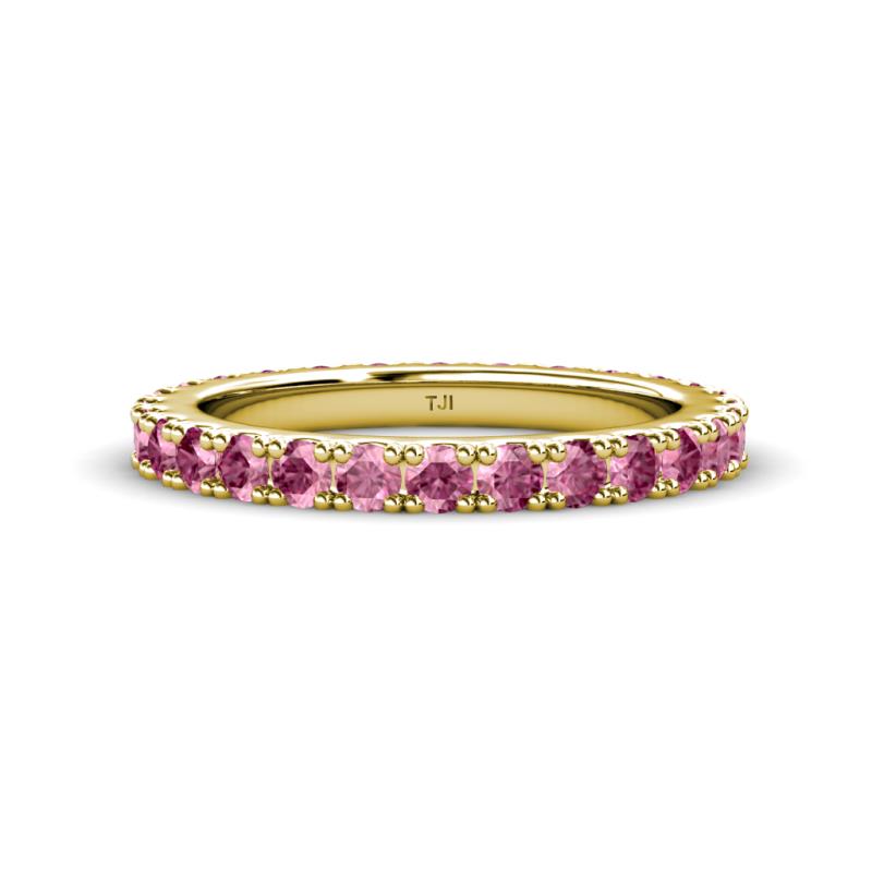 Lara 3.00 mm Pink Tourmaline Eternity Band 