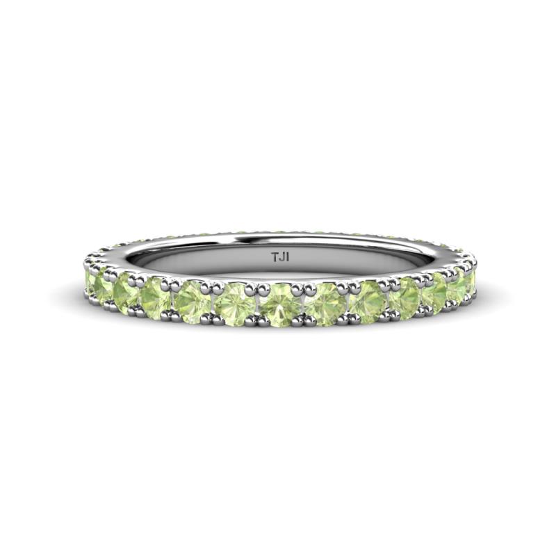 Lara 3.00 mm Peridot Eternity Band 