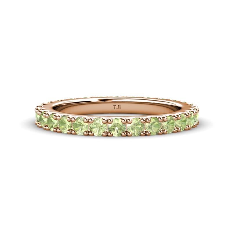 Lara 3.00 mm Peridot Eternity Band 