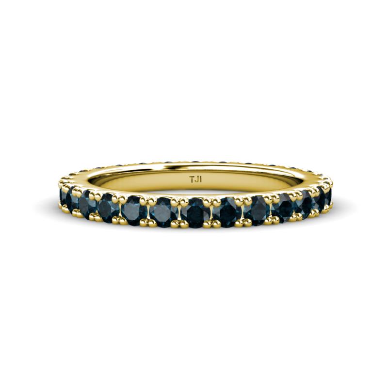 Lara 3.00 mm Blue Diamond Eternity Band 