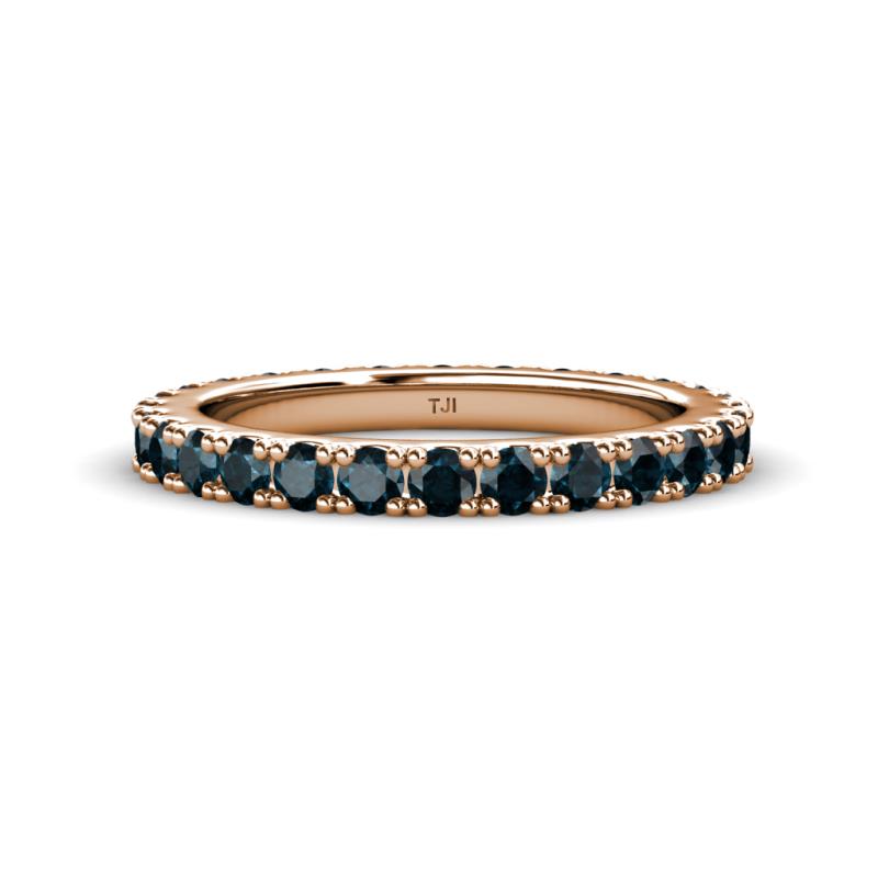 Lara 3.00 mm Blue Diamond Eternity Band 
