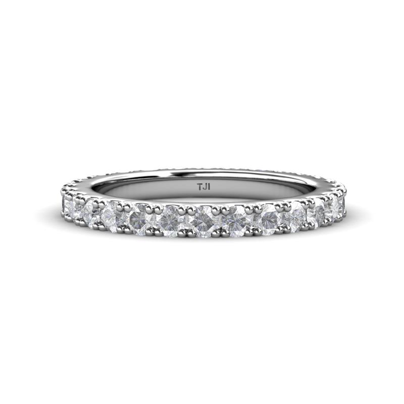 Lara 3.00 mm White Sapphire Eternity Band 