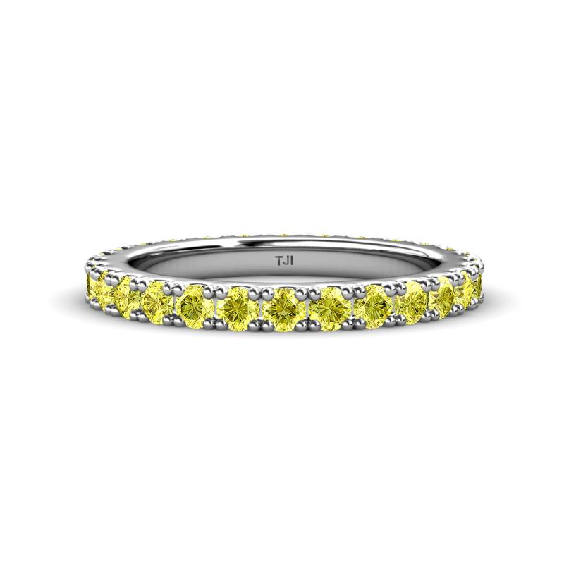 Lara 3.00 mm Yellow Diamond Eternity Band 