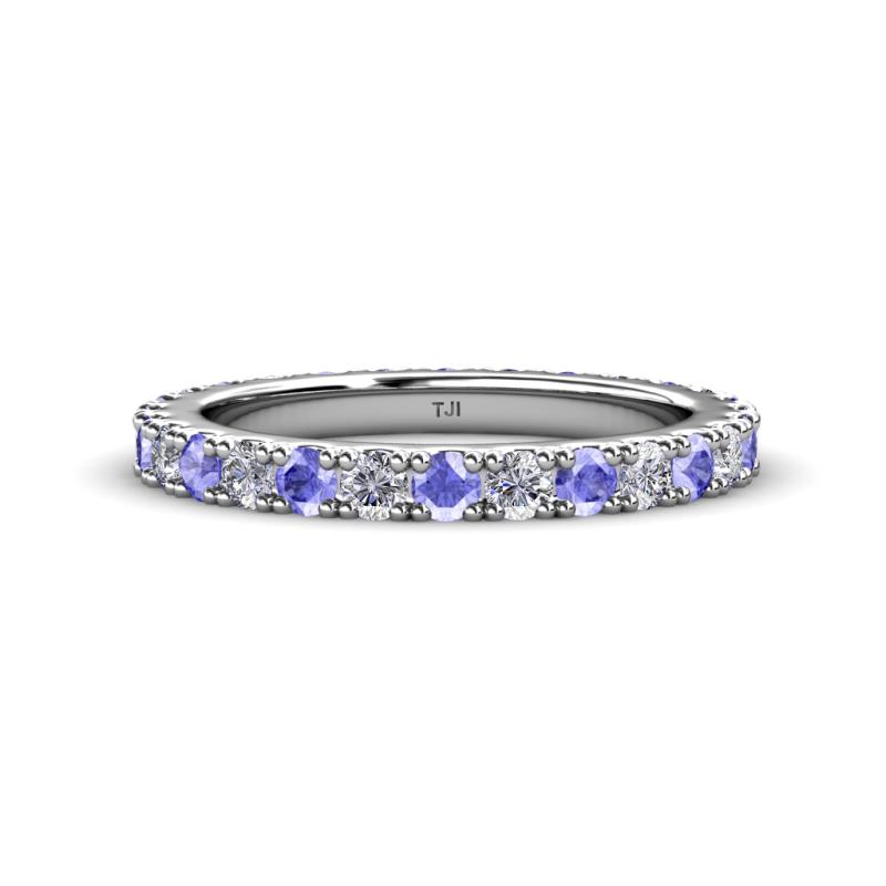 Lara 3.00 mm Tanzanite and Diamond Eternity Band 