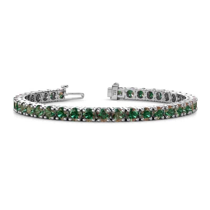 Leslie 4.00 mm Lab Created Alexandrite Eternity Tennis Bracelet 