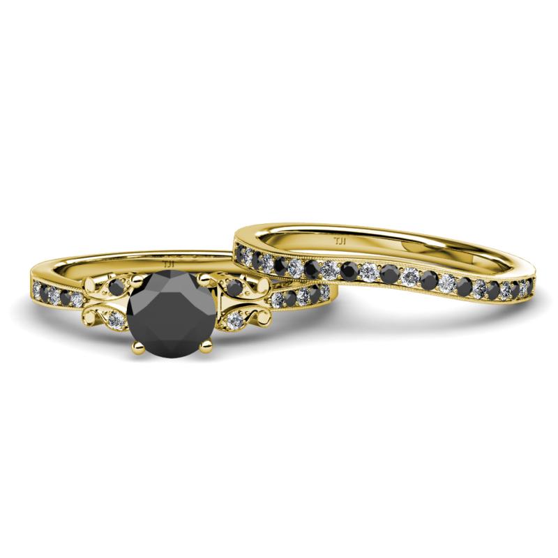 Milgrain Work Bridal Set Ring 