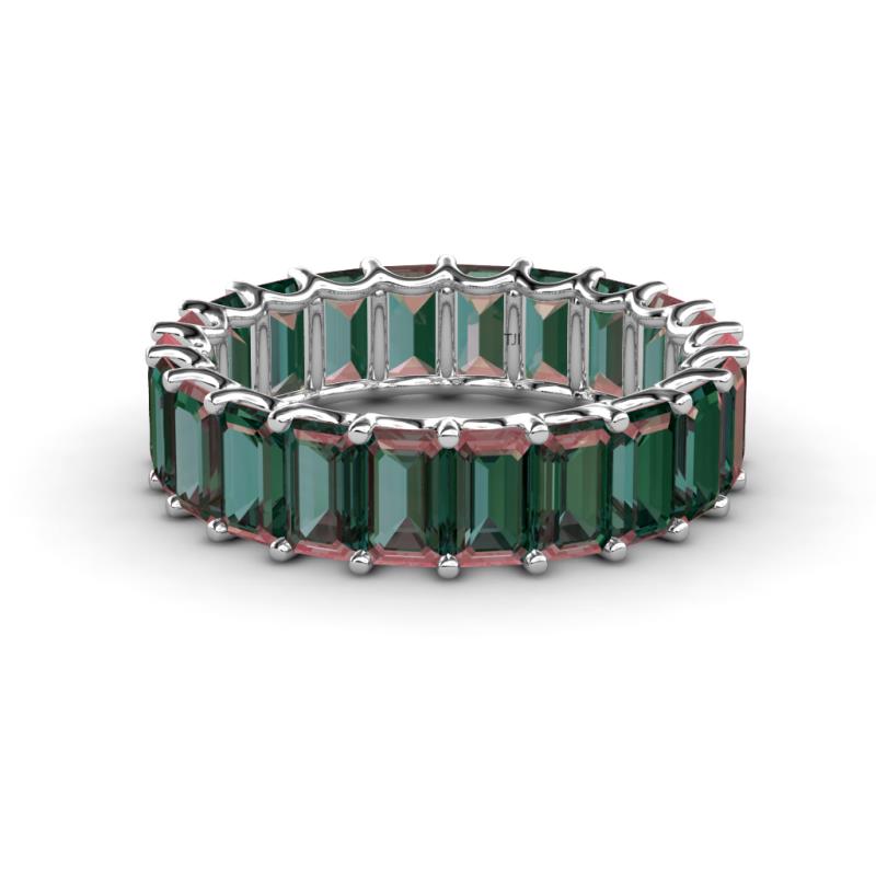 Victoria 5x3 mm Emerald Cut Lab Created Alexandrite Eternity Band 