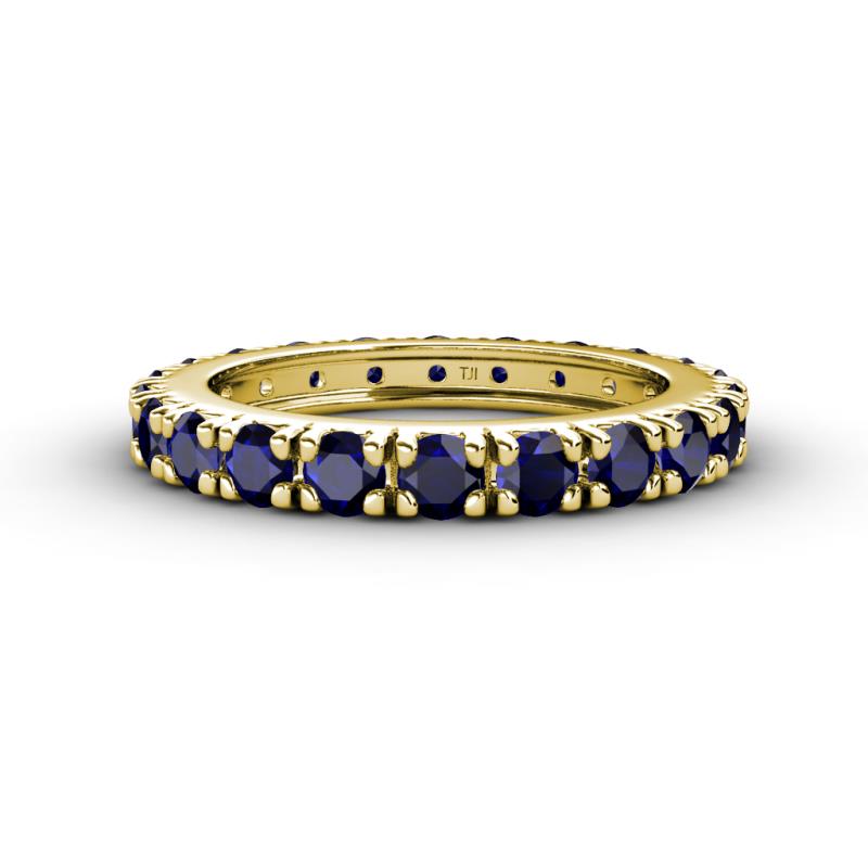 Gracie 3.00 mm Round Blue Sapphire Eternity Band 
