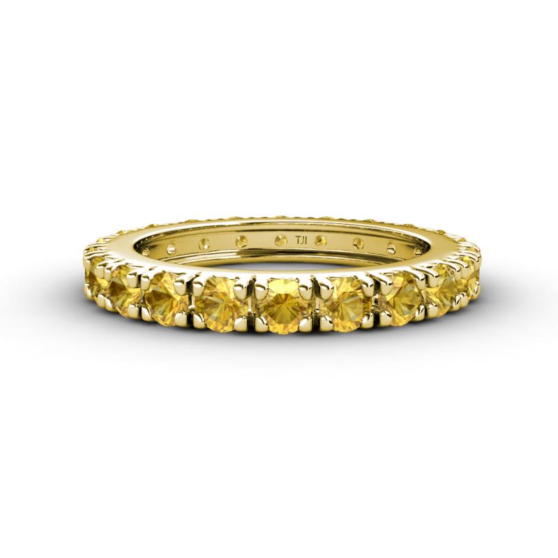 Gracie 3.00 mm Round Citrine Eternity Band 