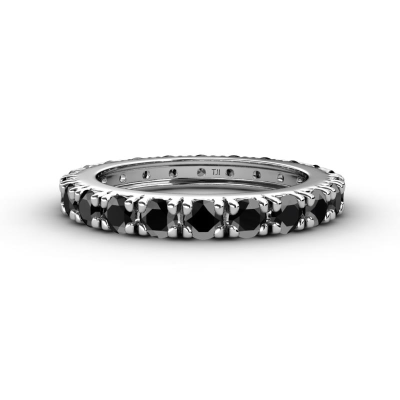 Gracie 3.00 mm Round Black Diamond Eternity Band 