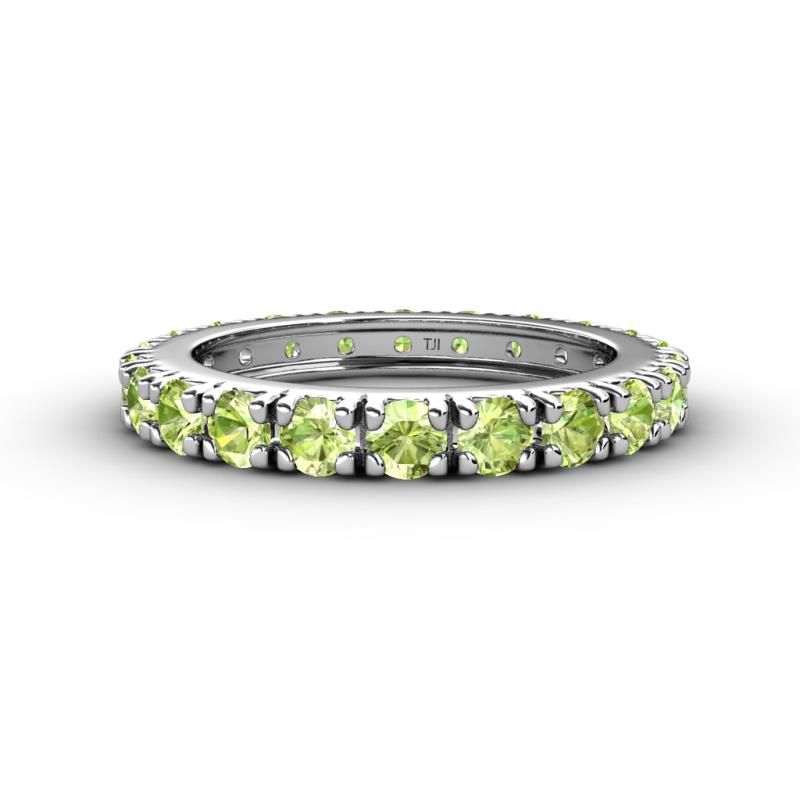 Gracie 3.00 mm Round Peridot Eternity Band 