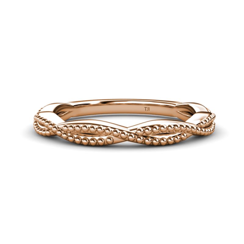 Rosana Beaded Infinity Wedding Band 