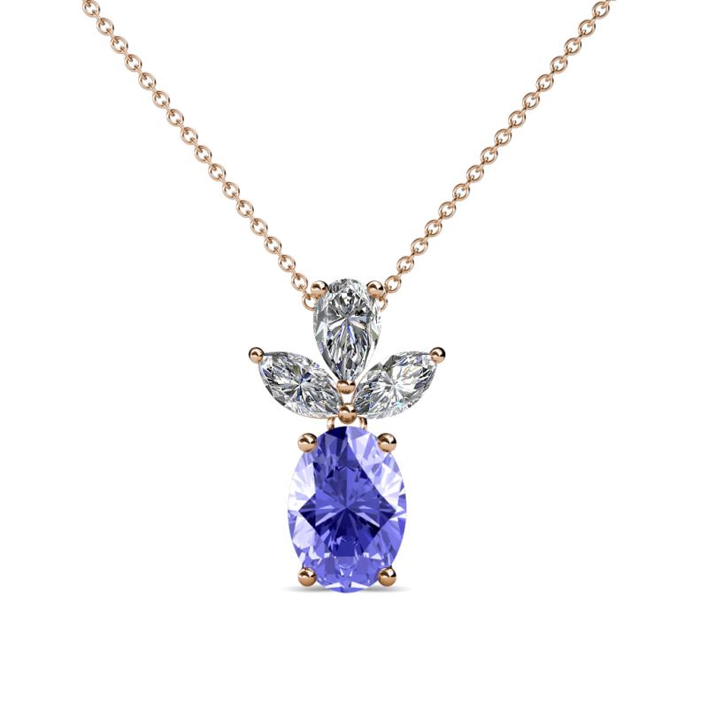 Rayen Tanzanite and Diamond Slider Pendant 
